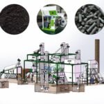 What are the key components and features of an organic fertilizer making machine